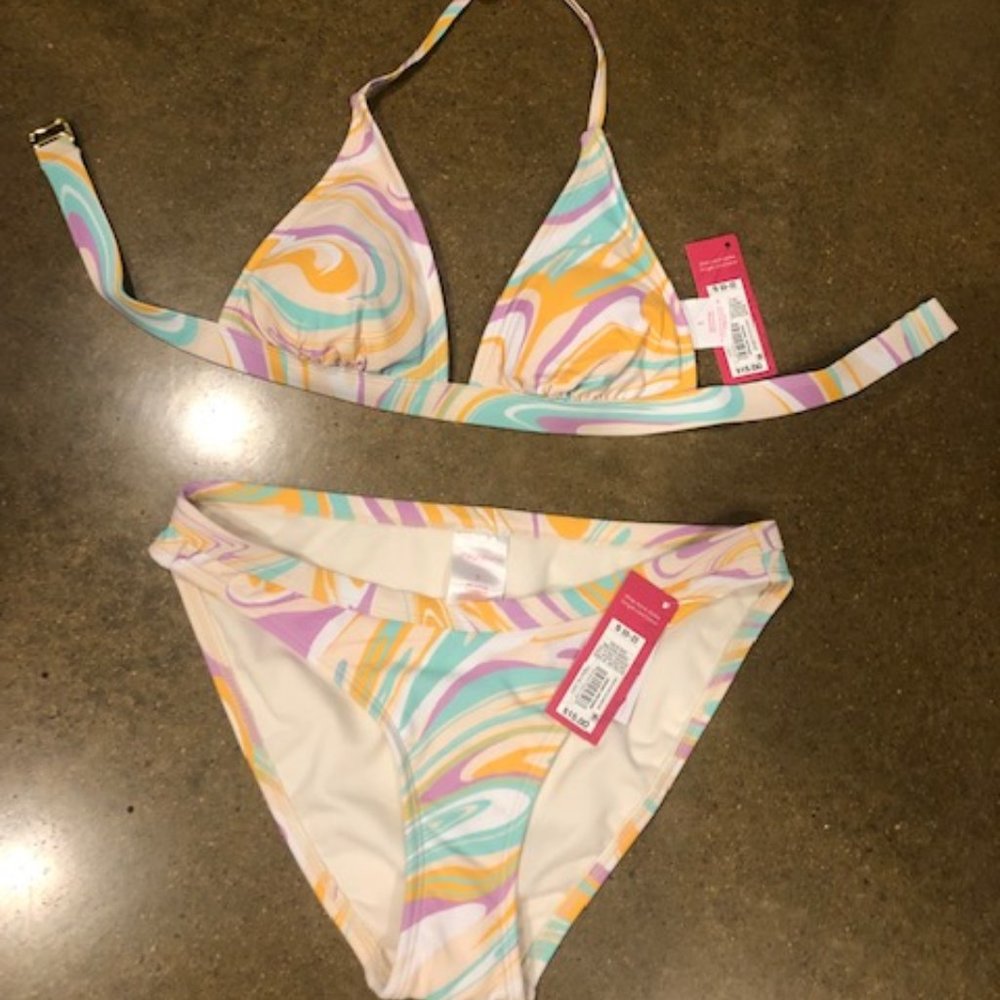 Exhiliration Multi Swirl Bikini (Small) NWT